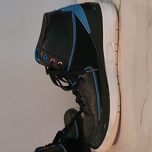 Nike Air Jordan II 2 Retro Radio Raheem High Top Basketball Sneakers Men's 9.5 - Picture 7 of 16